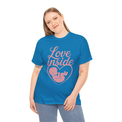 Maternity T-Shirt, Pregnancy Announcement Shirt, Baby Inside Mom To Be Gift, Expecting Mother Tee, Pregnancy Reveal Top, Baby Shower Top