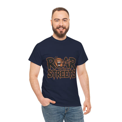 Roar on the Streets Lion Graphic Mens Urban T-Shirt, Lion Shirt, Street Vibe