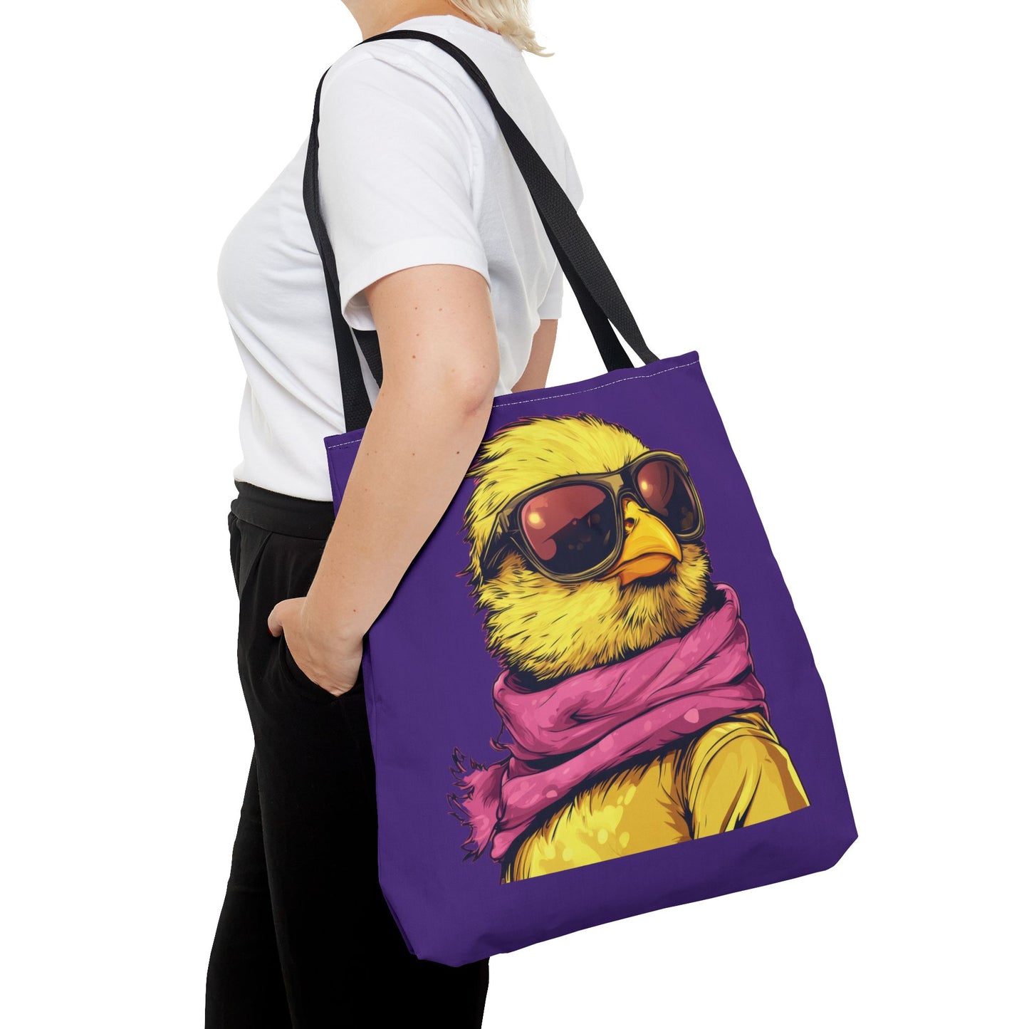 Chic Bird Tote Bag, Trendy Shopping Tote, Eco-friendly Bag, Gift for Animal Lovers, Summer Accessory, Beach Weekender Bag, Large Canvas Bag