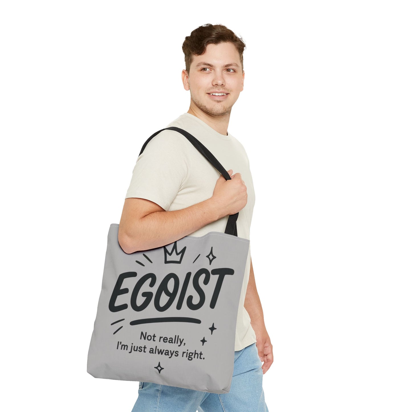 Egoist Tote Bag - Fun, Stylish Shopping Bag, Gift for Friends, Everyday Use, Quote Bag, Casual Chic Essential, Beach Tote