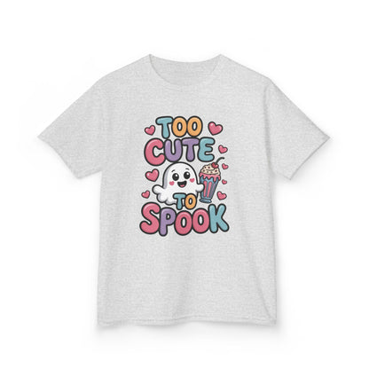 Kids Too Cute To Spook T-Shirt, Cute Ghost Milkshake Shirt, Kawaii Halloween Tee for Boys & Girls