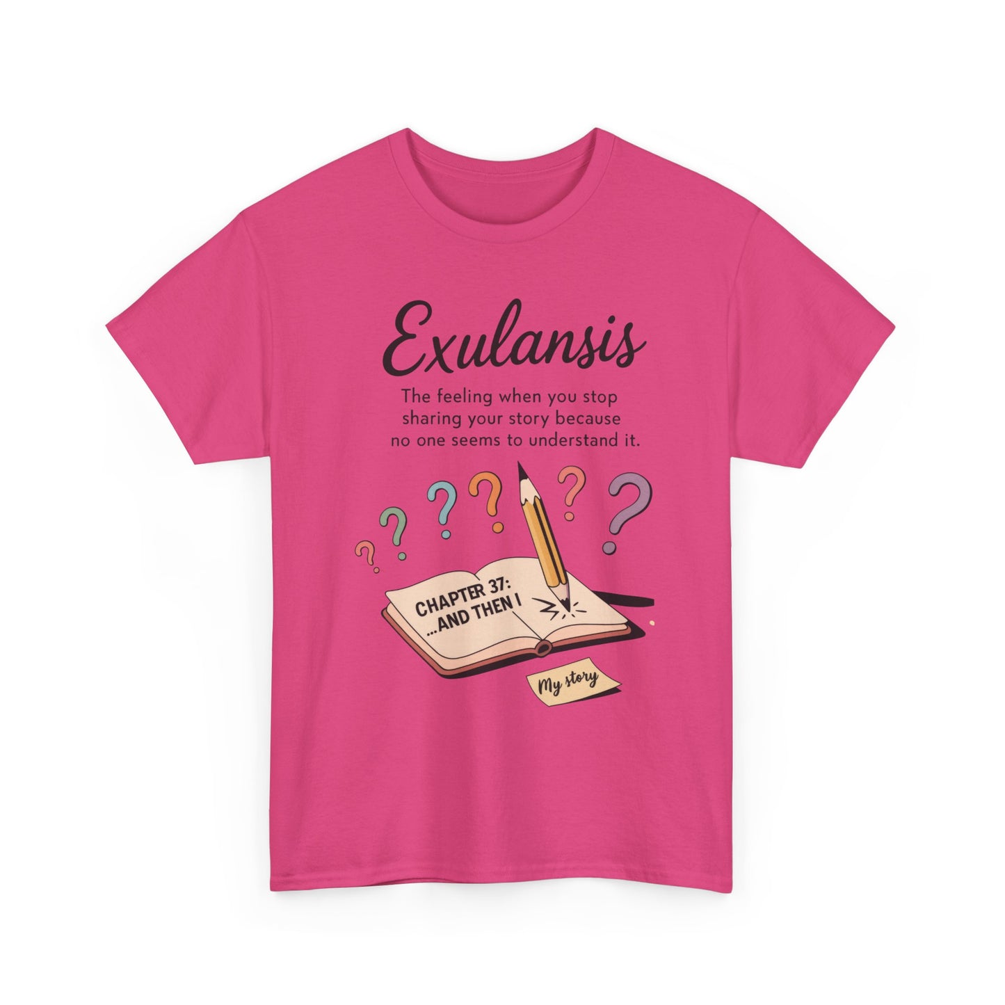 Exulansis Shirt, Emotional Aesthetic Word Tee, Deep Meaning Typography Graphic Tee, Women's Heavy Cotton Tee, deep meaning t shirt