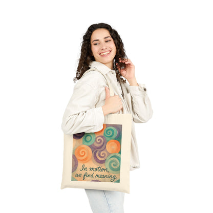 Inspirational Cotton Canvas Tote Bag, Eco-Friendly Shopping Bag, Gift for Friends, Motivational Art, Reusable Grocery Bag, Travel Companion