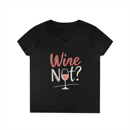 Wine Themed Ladies' V-Neck T-Shirt, Wine Lover Gift, Wine Humor Shirt, Girls Night Party Tee, Wine Pun Graphic Top, Fun Drink Shirt