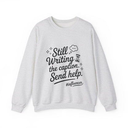 Funny Influencer Womens Sweatshirt, Cozy Oversized Crewneck, Social Media Humor Gift, Influencer Sweatshirt for Writers, social media gift
