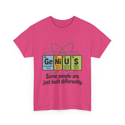 Funny Womens Genius T-Shirt, Periodic Table Nerd Shirt, Science Humor Tee, Gift for Nerds, Science Lovers Gift, Genius Science Tee