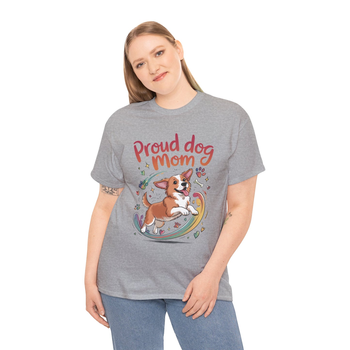 Proud Dog Mom Tee, Cute Pet Lover Shirt, Animal Lover Gift, Dog Mom T-Shirt, Funny Dog Apparel, Gift for Pet Owners, T-Shirt for Pet Moms