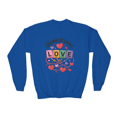 Chemical Love Youth Sweatshirt, Cute Crewneck, Trendy Teen Apparel, Cozy Casual Style, Valentine's Day Gift For Girl, Birthday