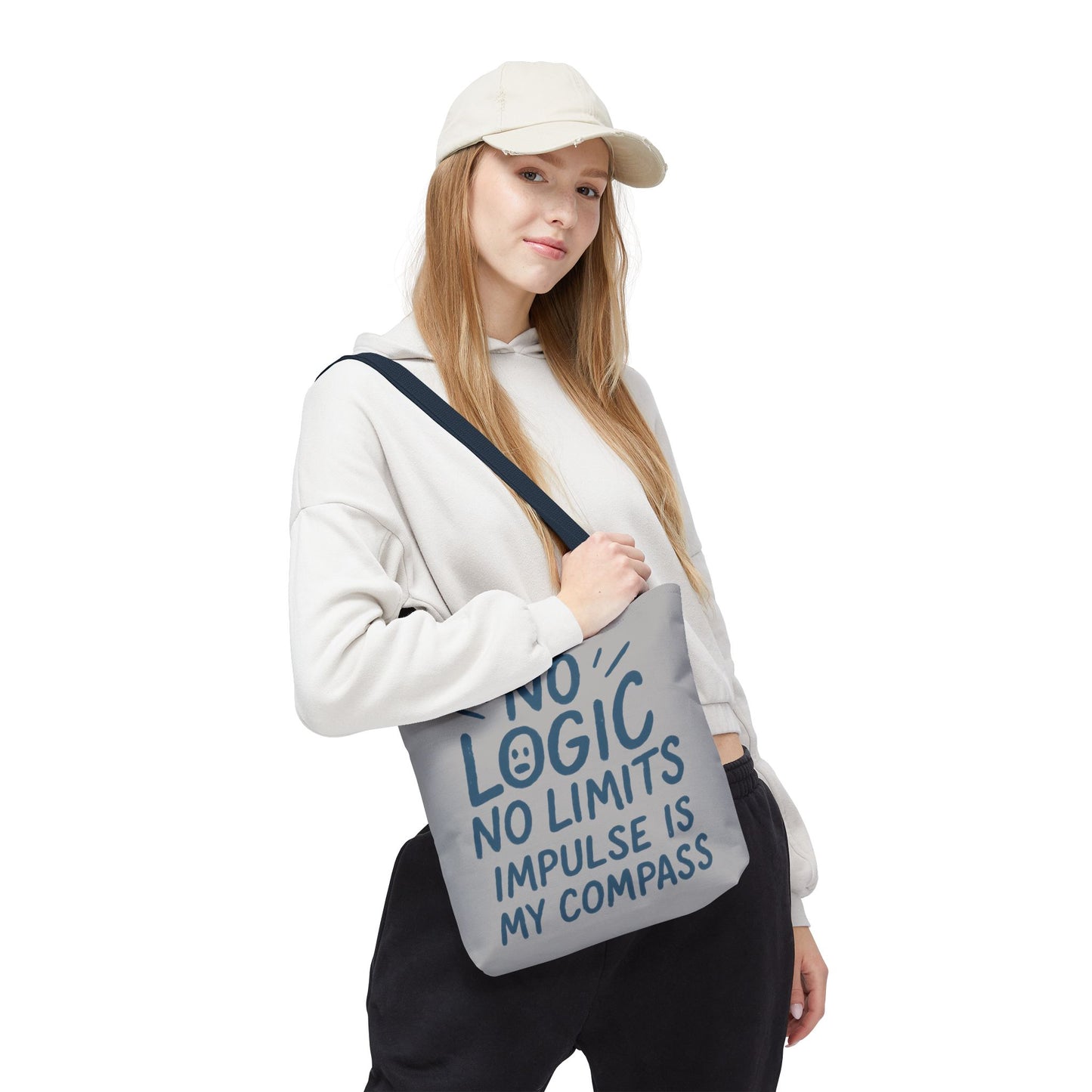 Impulse Is My Compass Tote Bag, Motivational Tote, Reusable Shopping Bag, Perfect Gift for Friends, Everyday Carry, Eco-Friendly