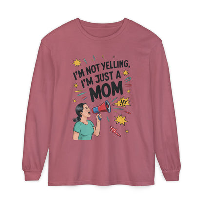 Funny Mom Long Sleeve T-Shirt, I'm Not Yelling I'm Just a Mom, Mother's Day Gift, Loud Mom Life Tank Top,  Mother's Day Apparel
