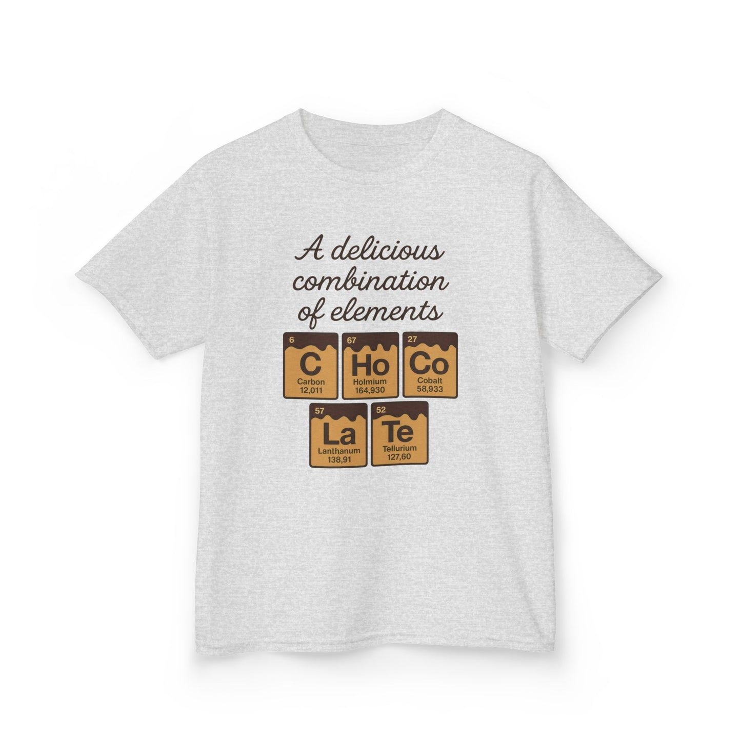 Funny Chocolate Science Young Girl T-Shirt, Choco-LaTe Element Shirt, Sweet Science Gift, Children's Gift, Birthday Party