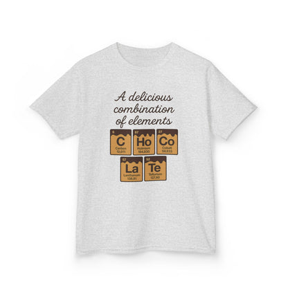 Funny Chocolate Science Young Girl T-Shirt, Choco-LaTe Element Shirt, Sweet Science Gift, Children's Gift, Birthday Party