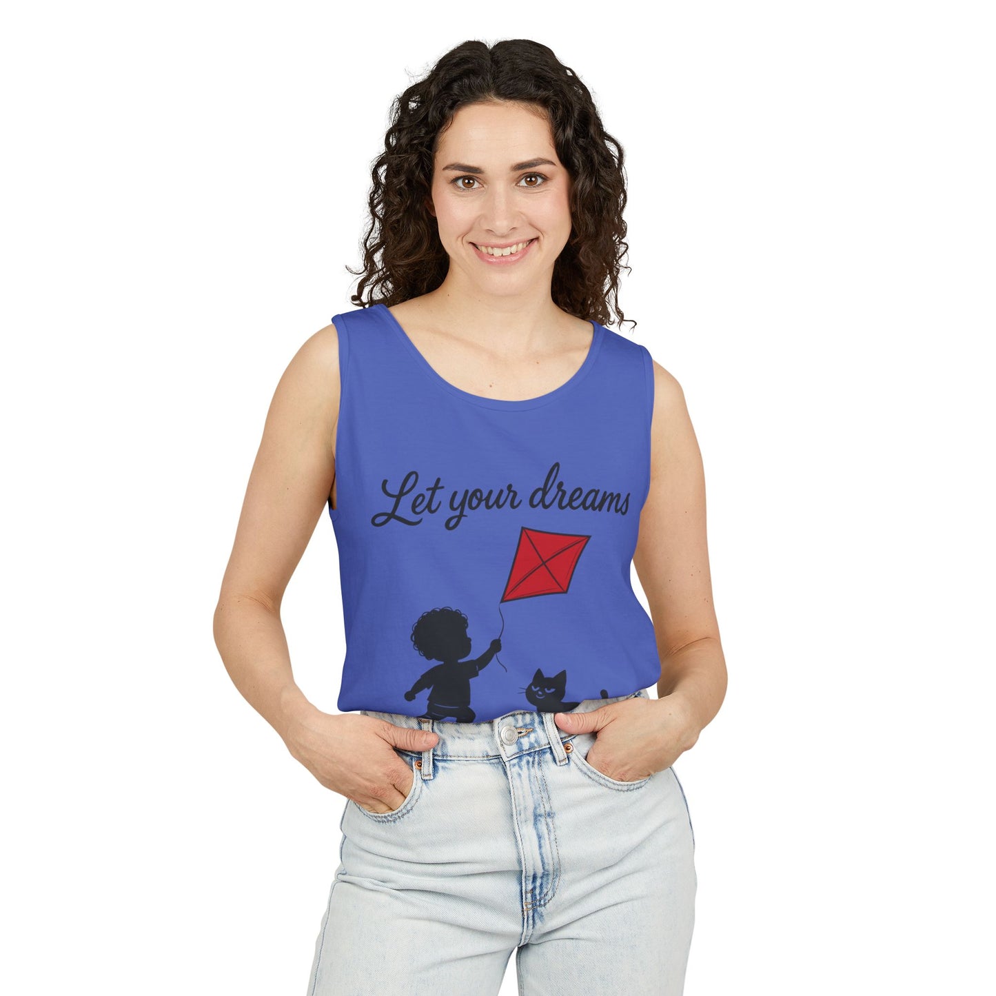 Dream-Catching Tank Top - Lightweight, Womens, Inspirational Graphic Tee, Summer Wear, Perfect Gift for Kids & Families