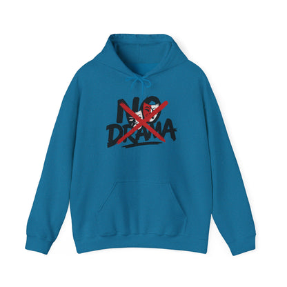 No Drama Mens Hoodie, Cozy Hoodie, Everyday Wear, Gift for Friend, Casual Fashion, Relaxed Vibes