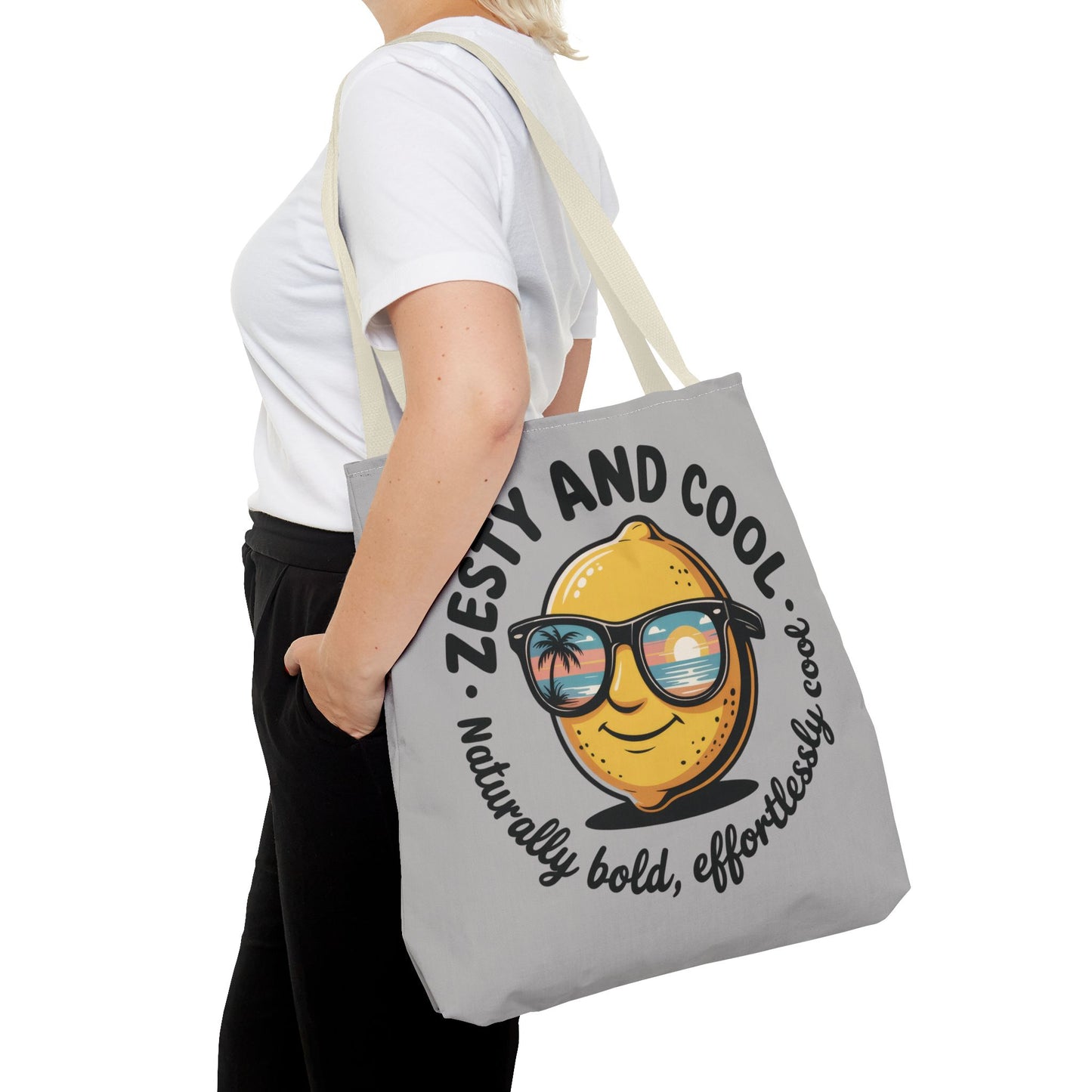 Zesty Lemon Tote Bag - Fun & Bold Carry-All for Everyday Use, Summer, Beach Days, Gifts, Eco-Friendly Shopping, Large Tote Bag