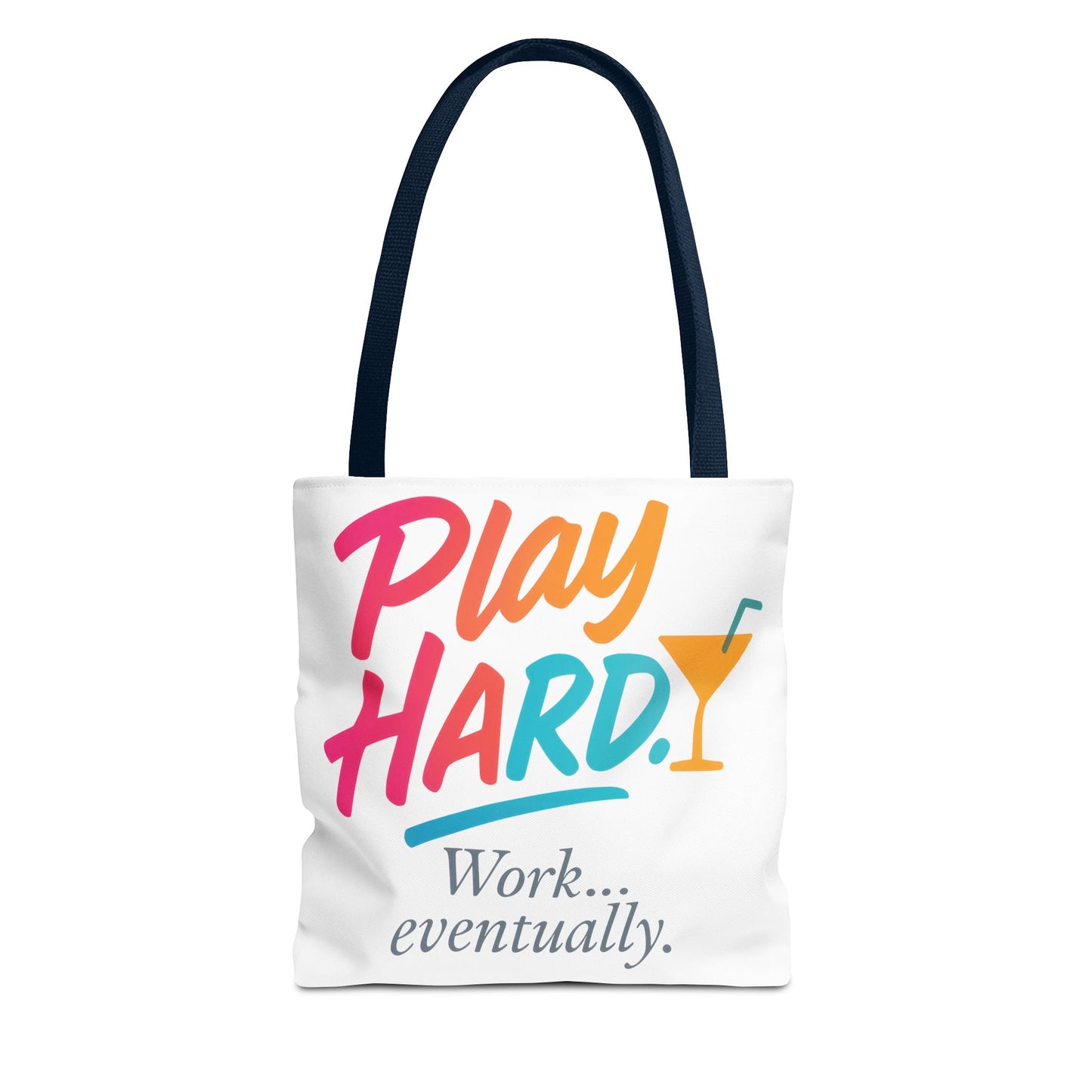 Play Hard Tote Bag - Fun, Stylish, Tote for Work & Play, Summer, Gift, Beach Bag, Everyday Carry, Beach Weekender Bag, large canvas bag