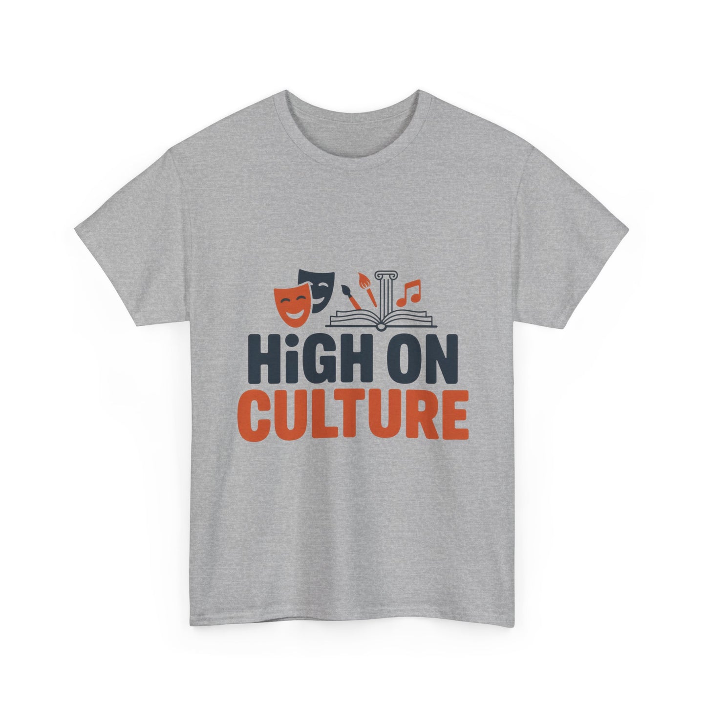 High on Culture Mens T-Shirt, Funny Cultural Graphic Tee, Art Humor