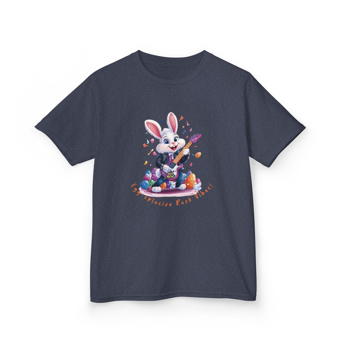 Explosive Rock Vibes Kids Tee - Fun Bunny Graphic T-Shirt for Young Rockstars