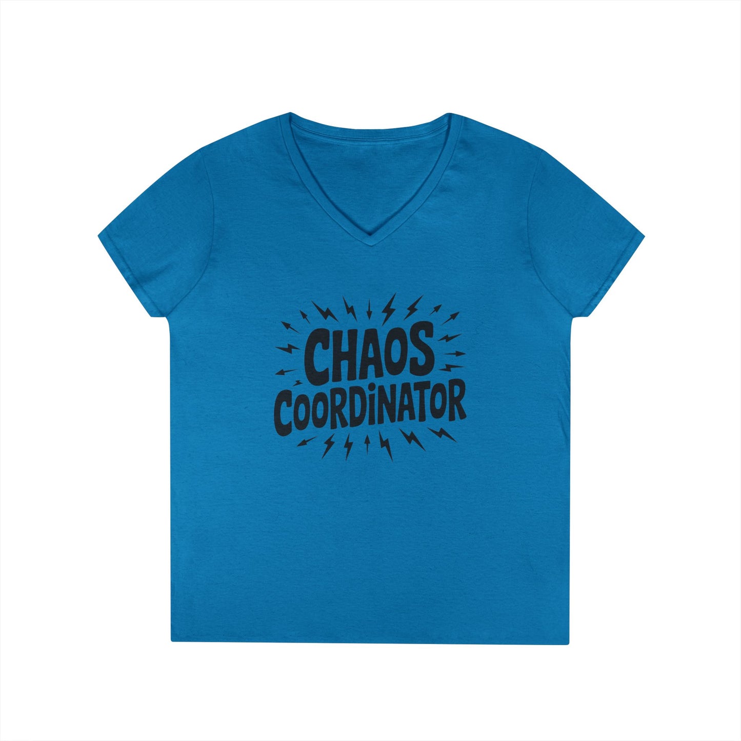 Chaos Coordinator Ladies' V-Neck T-Shirt, Funny Gift for Moms, Mother's Day Gift, Teacher Shirt, Casual Graphic Tee, Women's Gift Idea