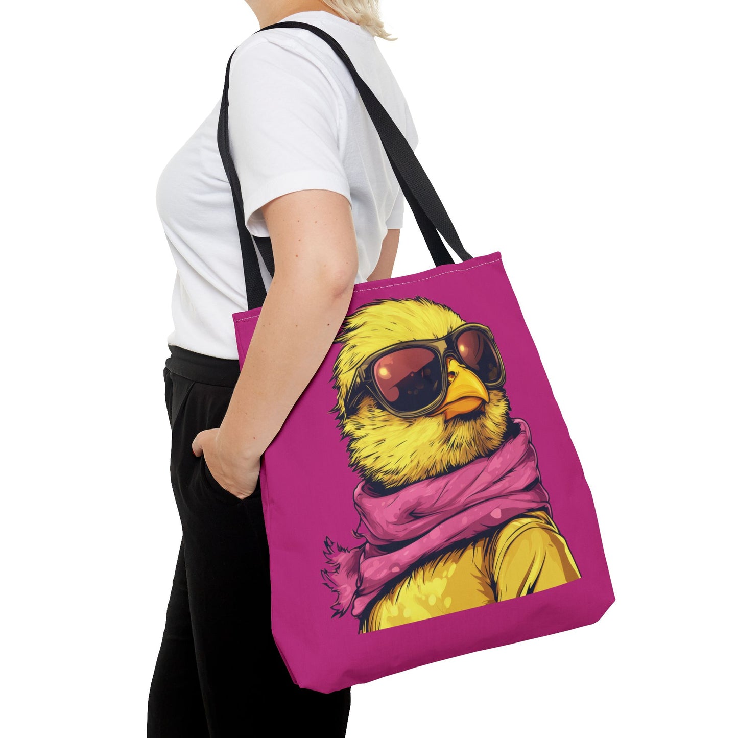 Chic Bird Tote Bag, Trendy Shopping Tote, Eco-friendly Bag, Gift for Animal Lovers, Summer Accessory, Beach Weekender Bag, Large Canvas Bag
