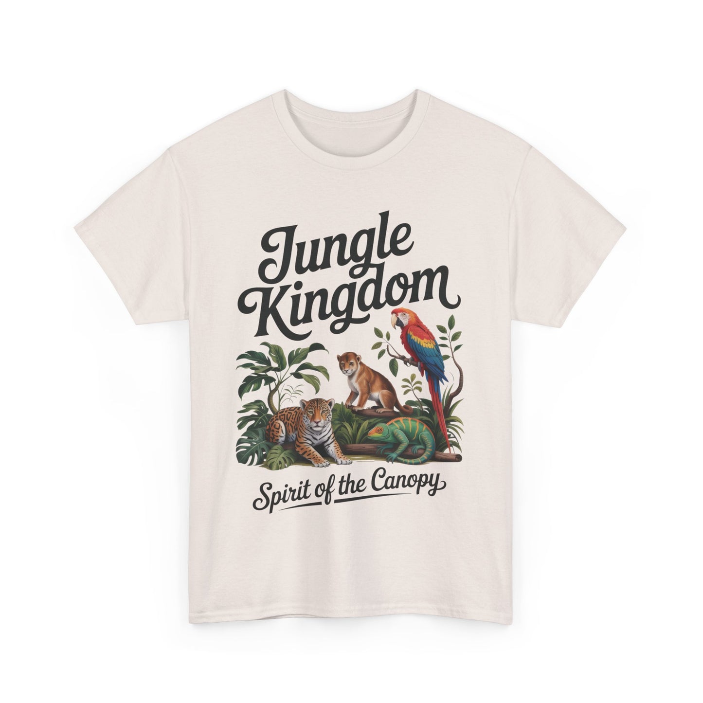 Mens Jungle Kingdom Tee - Nature Lover T-Shirt, Animal Graphic Tee, Eco-Friendly Gift, Summer Fashion, Adventure Outfit