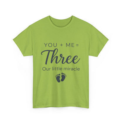 Maternity T-Shirt, Cute Pregnancy Announcement Shirt, Our Little Miracle Expecting Mom Gift, Baby Reveal Tee, Baby Showers Gift