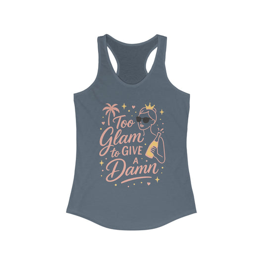 Too Glam to Give a Damn Bridal Party Tank Top, Bachelorette Party Tee, Bridesmaid Wedding Tee, Hen Party Top, Bridal Shower,Bridesmaids Gift