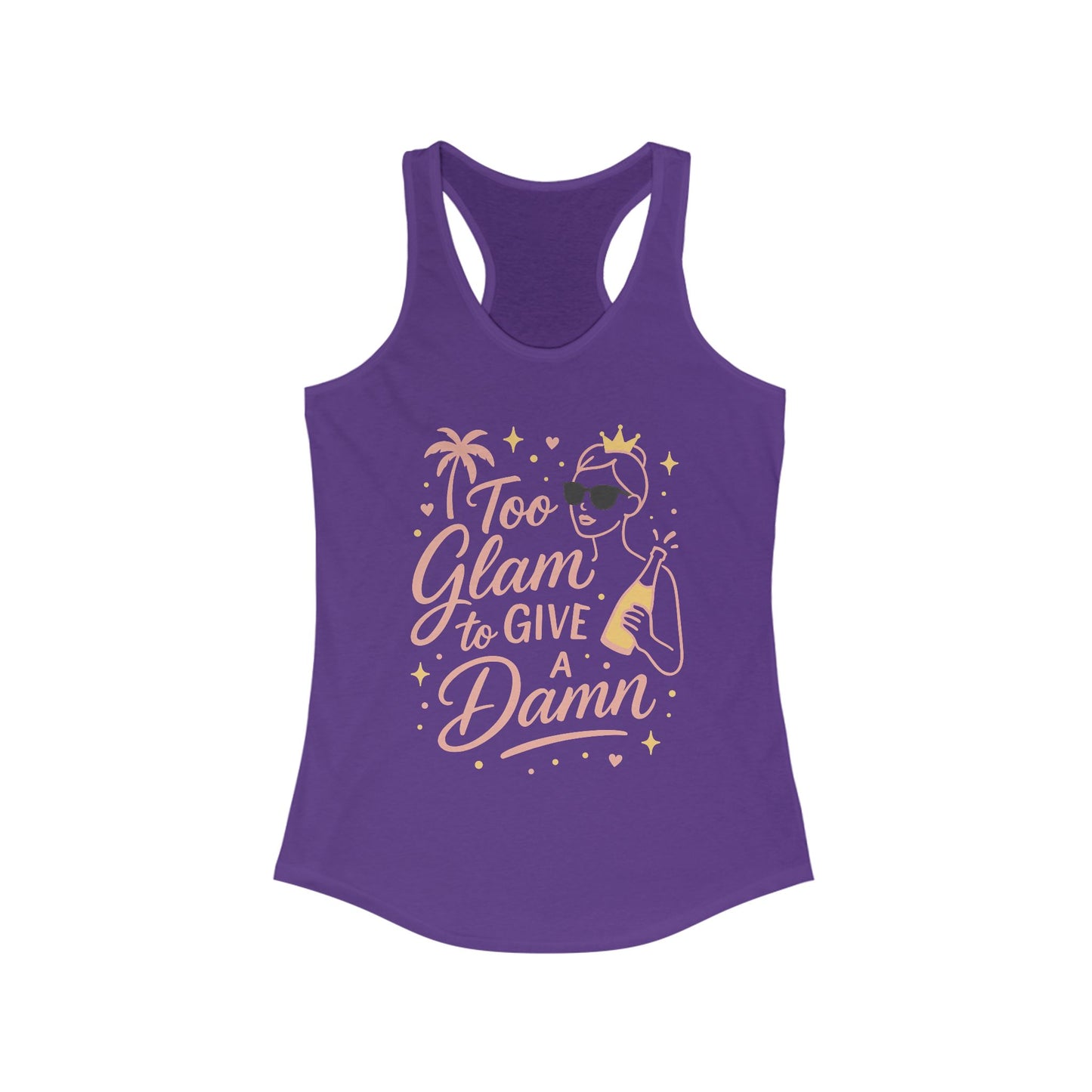 Too Glam to Give a Damn Bridal Party Tank Top, Bachelorette Party Tee, Bridesmaid Wedding Tee, Hen Party Top, Bridal Shower,Bridesmaids Gift