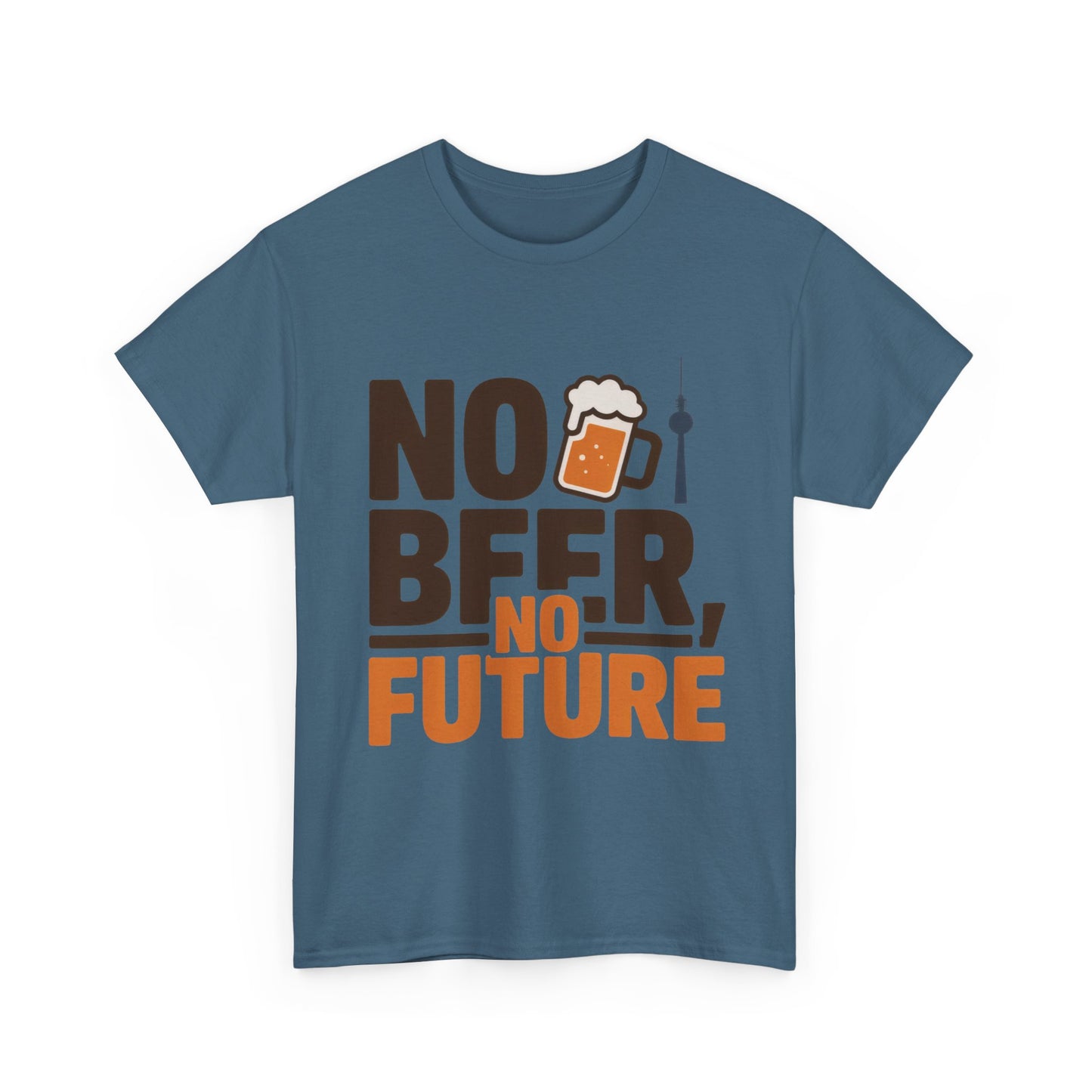 No Beer No Future Funny Beer Graphic Mens T-Shirt, Beer Tee, Beer Lover Tee