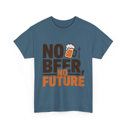 No Beer No Future Funny Beer Graphic Mens T-Shirt, Beer Tee, Beer Lover Tee