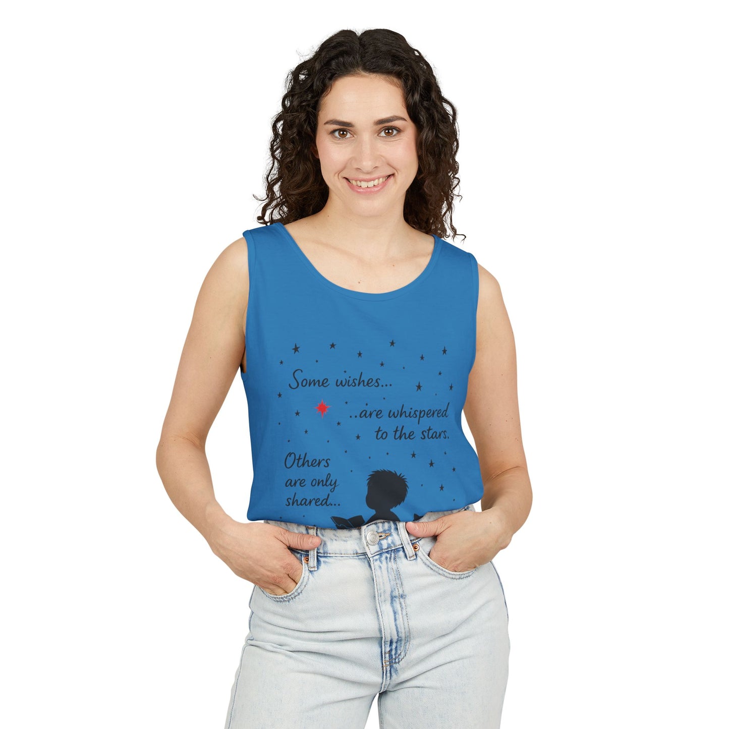 Whimsical Cat Lover's Tank Top, Inspirational Quote Top, Womens Garment-Dyed Summer Shirt, Gifts for Cat Moms, Casual Wear, Pet [...]