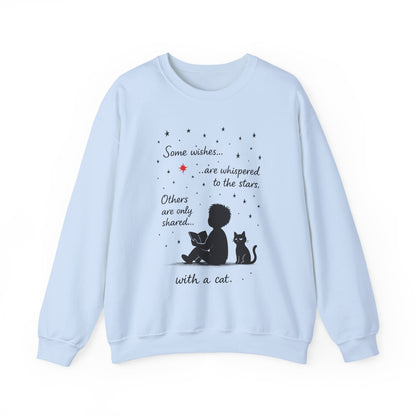 Cozy Cat-Inspired Crewneck Sweatshirt - Literary Lover Gift, Womens Layer, Cat Enthusiast Apparel, Thoughtful Gift for Cozy Nights