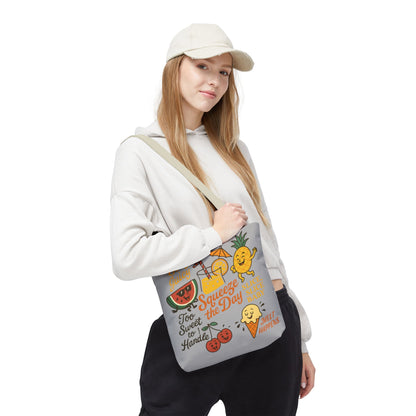 Juicy Summer Tote Bag, Fun Beach Carryall, Perfect for Grocery Shopping, Reusable Market Tote, Cute Gift for Fruit Lovers, Large Tote Bag
