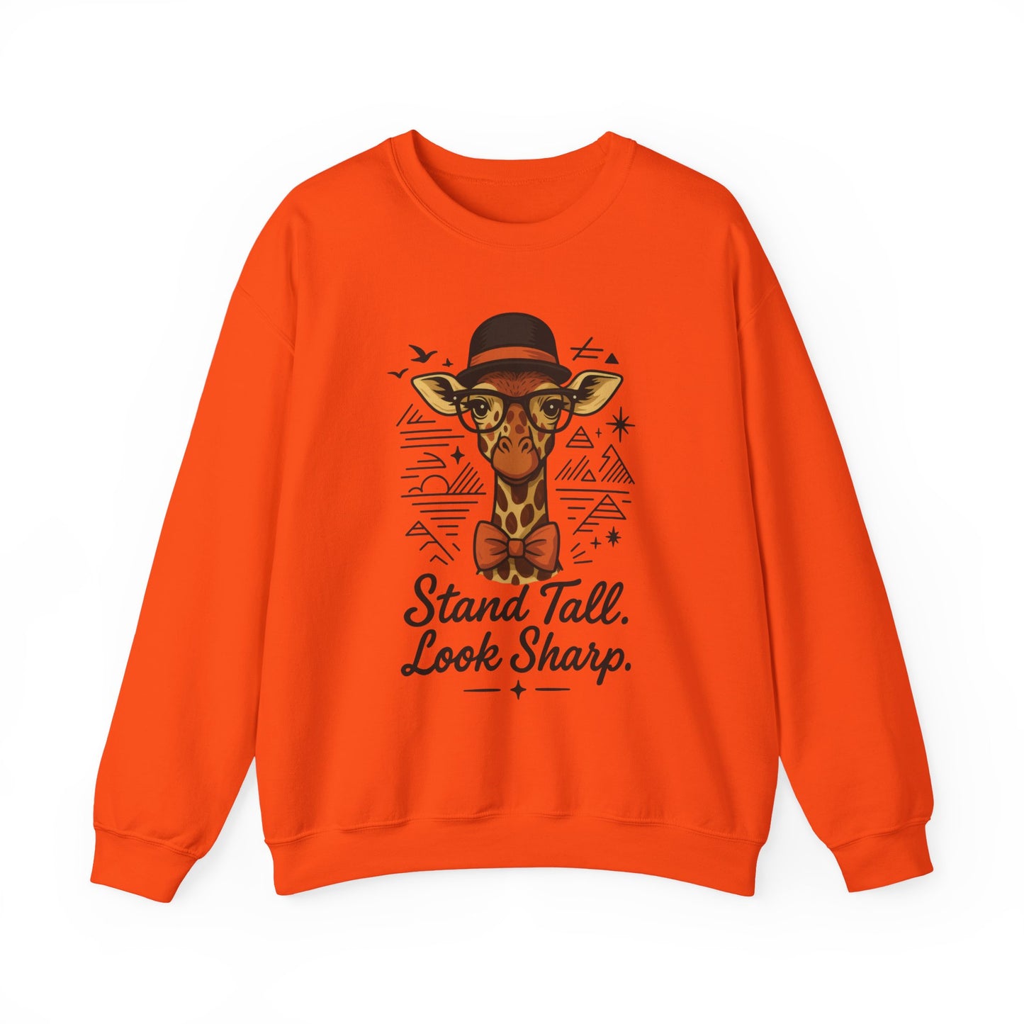 Stylish Giraffe Sweatshirt - Stand Tall, Look Sharp, Unisex Sweater for Animal Lovers, Cozy Gift, Fun Fashion for All Seasons