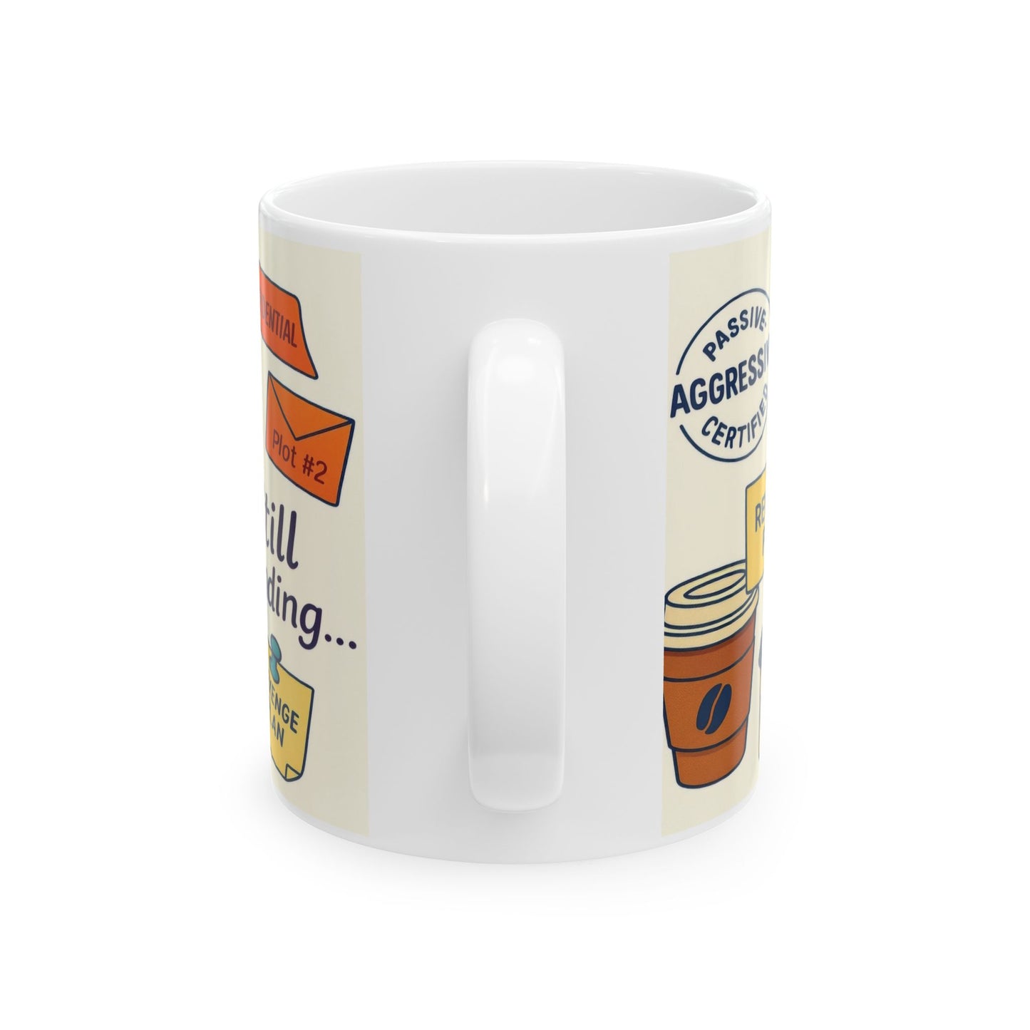 Funny Revenge Mug, Im Not Mad Just Plotting, Passive Aggressive Humor Coffee Cup, Sarcastic Office Gift, Funny Mug for Planning Lovers