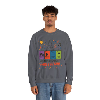 Party Chemistry Crewneck Sweatshirt, Chemistry Sweatshirt, Science Gift, Cute Crew Neck, Birthday Sweatshirt, Unisex Pullover