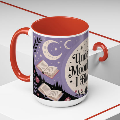 Under the Moonlight I Bloom Mug, Witchy Moon Magic Coffee Cup, Feminine Mystic Gift for Spiritual, Self Growth Lovers, Coffee Mug (11, 15oz)