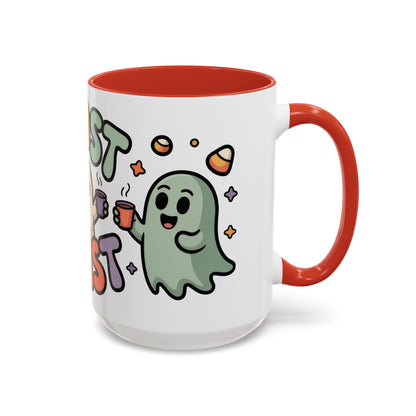 Ghost Roast Halloween Mug, Cute Spooky Coffee Cup, Kawaii Ghost Drinkware, Funny Fall Mug Gift for Coffee Lovers, Accent Coffee Mug (15oz)