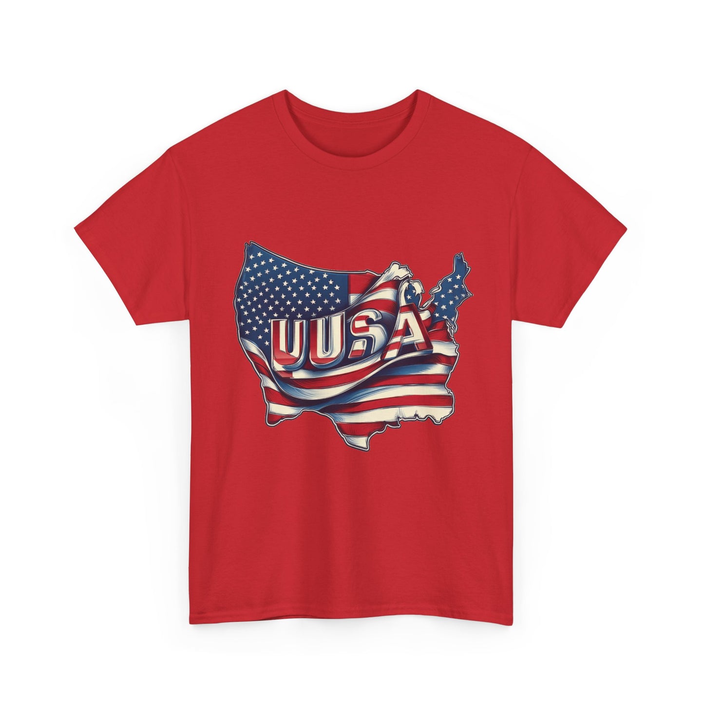 Patriotic Unisex Tee - USA Flag Design, Perfect for Independence Day, 4th of July, Gifts, Casual Wear, Festival