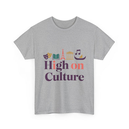 High on Culture Womens T-Shirt, Feminine Artistic Graphic Tee, Art Fashion