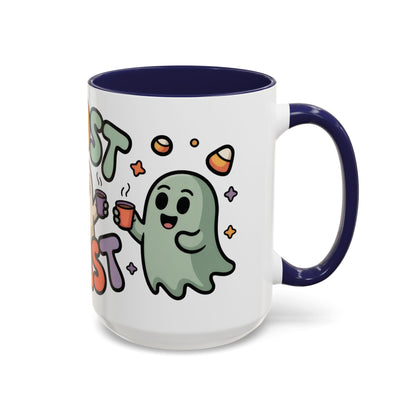 Ghost Roast Halloween Mug, Cute Spooky Coffee Cup, Kawaii Ghost Drinkware, Funny Fall Mug Gift for Coffee Lovers, Accent Coffee Mug (15oz)