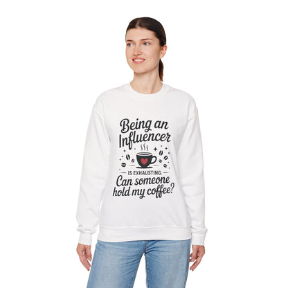 Social Media Humor Womens Sweatshirt, Funny Influencer Sweatshirt, instagram girl top, tiktok fashion, Perfect for Coffee Lovers