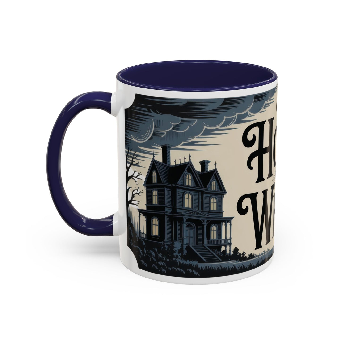 The House of Whispers Mug, Haunted Mansion Gothic Coffee Cup, Spooky Halloween Gift for Horror Lovers, Accent Coffee Mug (11, 15oz)