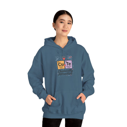 Cute Chemistry Hoodie for Women, CuTe Periodic Table Sweatshirt, Chemically Attractive Science Gift for Her, Great for Birthdays & Holidays