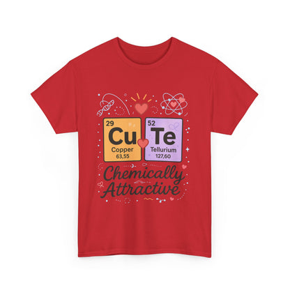Cute Science T-Shirt for Women, Chemically Attractive Periodic Table Tee, Funny Nerdy Gift for Her, Chemistry Lover Gift, Science Apparel