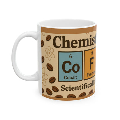 Chemists Choice Coffee Mug, Funny Periodic Table Gift for Science Lovers, Caffeine Addict Mug, Nerdy Science Coffee Cup, Geek Gift Idea