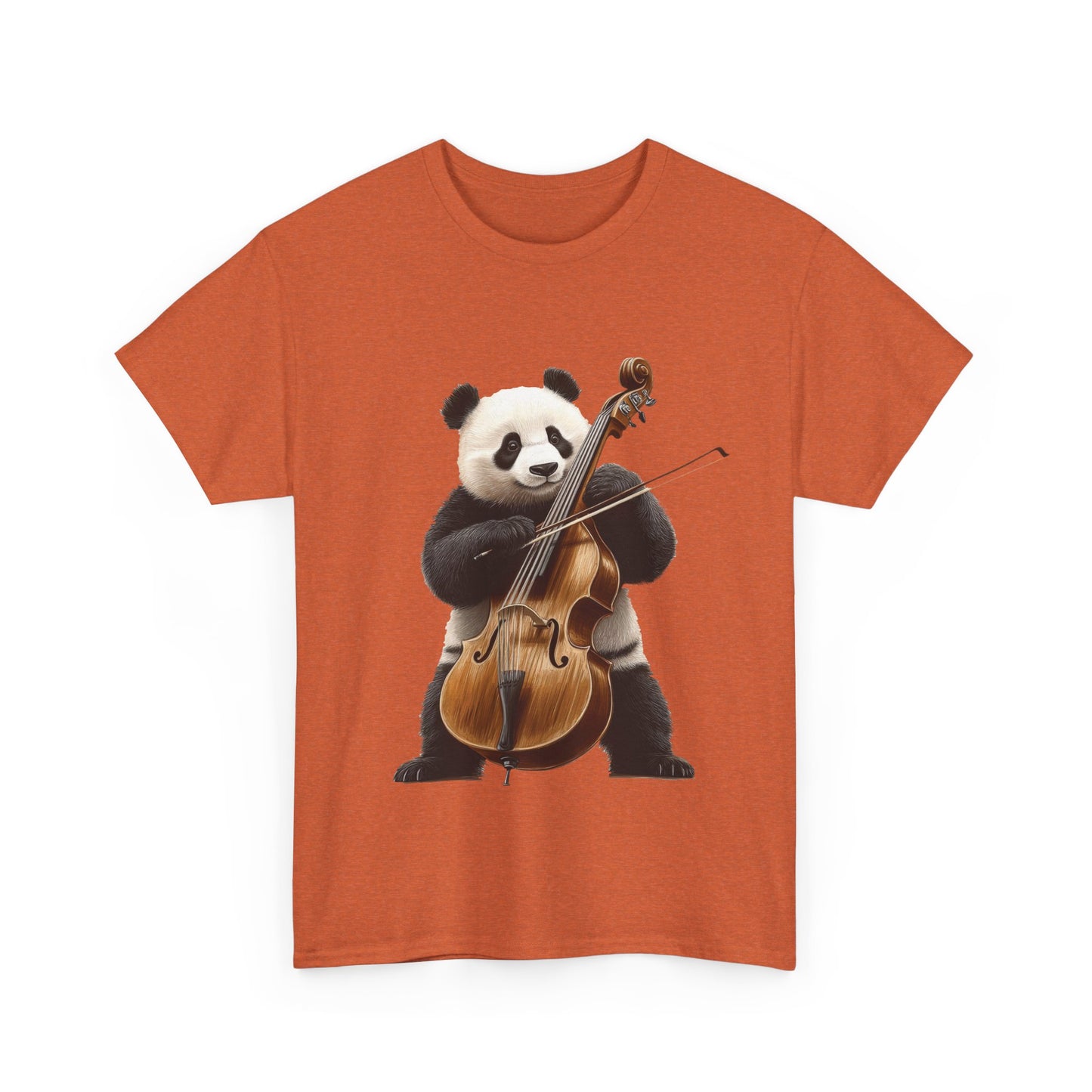 Panda Musician Tee - Cute Animal Graphic Shirt for Music Lovers, Gift for Panda Fans, Unique Concert Outfit, Casual Wear, Cellist Panda