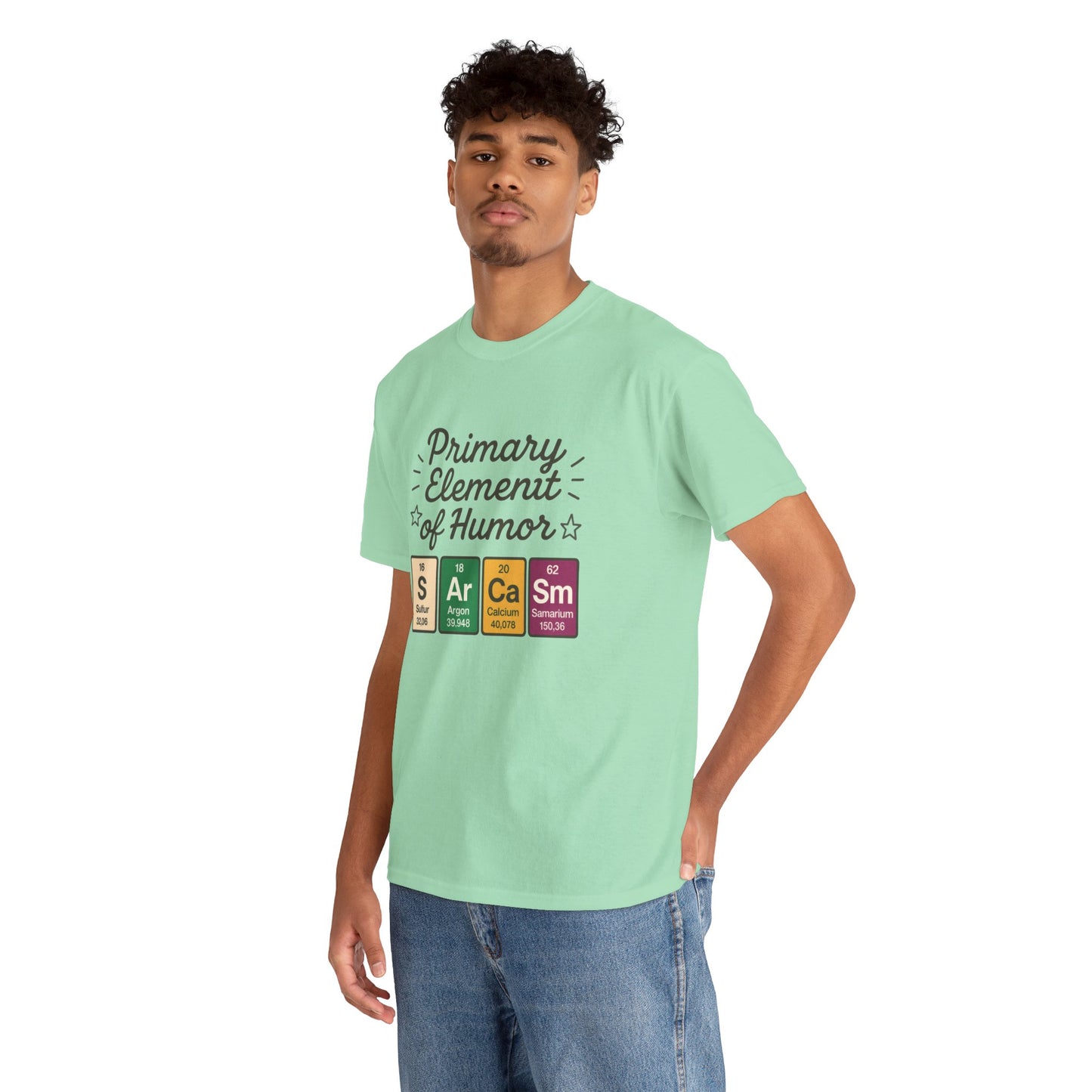 Funny Mens Science T-Shirt, Sarcasm Element of Humor Tee, Periodic Table Nerd Shirt for Him, Humor T-Shirt, Periodic Table Chemistry Humor