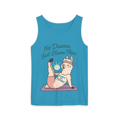 Llama Yoga Tank Top, Funny Yoga Llama Tank for Women, Gift for Yogis, Fun Yoga T-Shirt for Animal Lovers, Funny Workout Top, Summer Wear