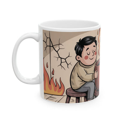 Funny Sarcastic Coffee Mug, Its a Beautiful Day Somewhere, Dark Humor Cup, Chaos Comfort Mug, Ironic Gift for Overthinkers, Optimism Cup